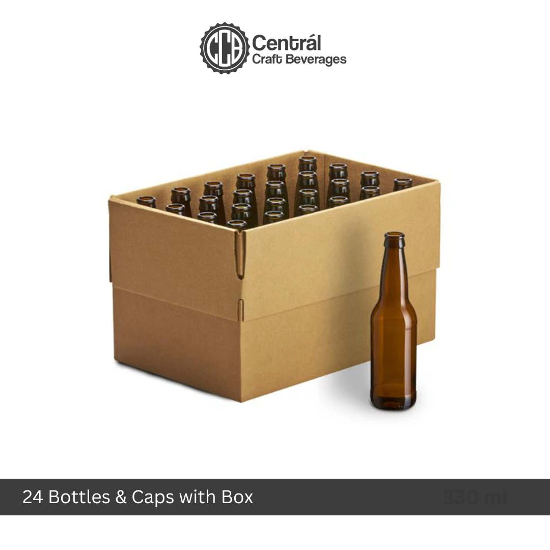 24 Bottles with Box and Caps