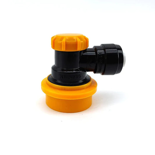 Duotight 6.35mm (1/4) x Ball Lock Disconnect - (Black + Yellow Liquid)